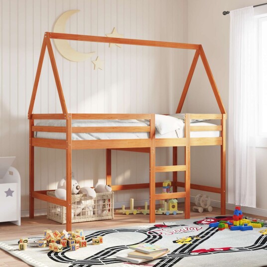 Hemsengeramme VoksBrun 90 x 190 cm Massiv furu Hemsengeramme VoksBrun 90 x 190 cm Massiv furu