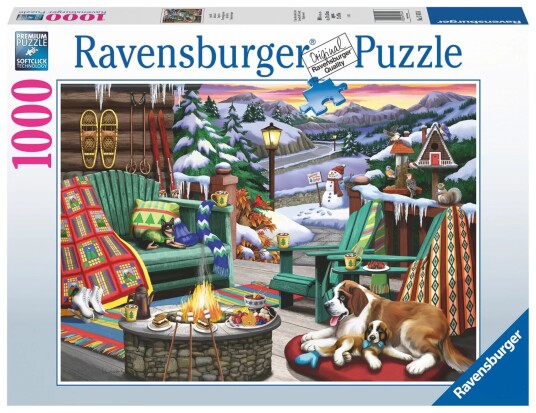 Ravensburger Puslespill 1000 Slappe av hele dagen Ravensburger
