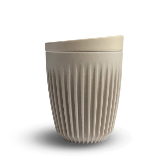 Huskee Reusable Travel Cup & Lid - Natural , 235ml (8oz)