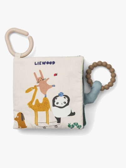 Liewood Fey Around The World Fabric Book Cream