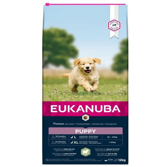 Eukanuba Puppy Large Breed Lam & Ris 2,5 kg Tørrfôr for Valper