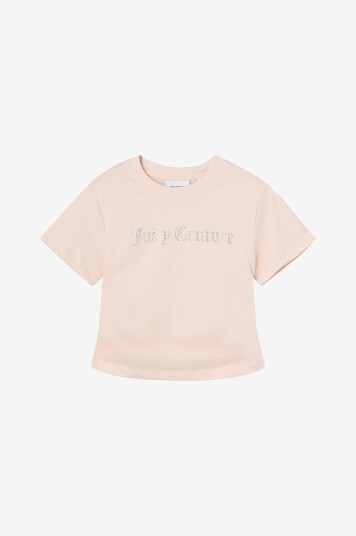 Juicy Couture T skjorte Diamante Juicy Couture Ringer Tee Beige