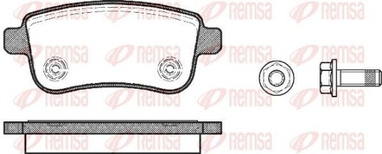 Bremseklosser REMSA 1387.00 Bremseklosser REMSA 1387.00