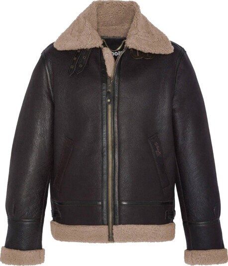 Schott B 3 Bomber jakke i ekte saueskinn