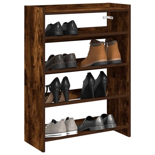 Skohylle røkt eik 60x25x62 cm konstruert tre 8721158649225 Skohylle røkt eik 60x25x62 cm konstruert tre 8721158649225