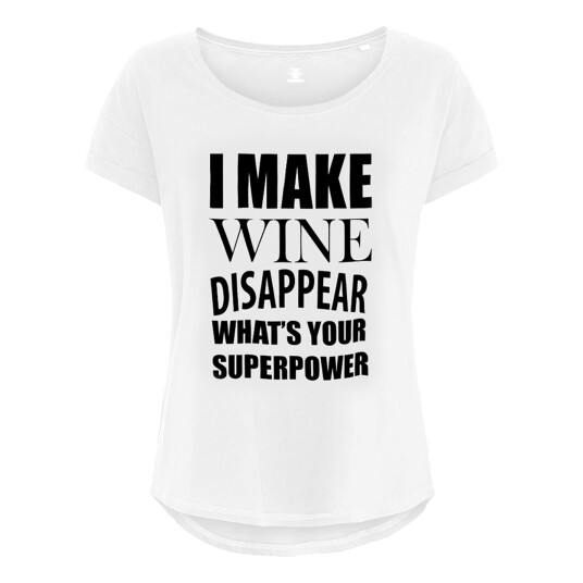 Netshirt.se I Make Wine Disappear Dame T-skjorte - Large