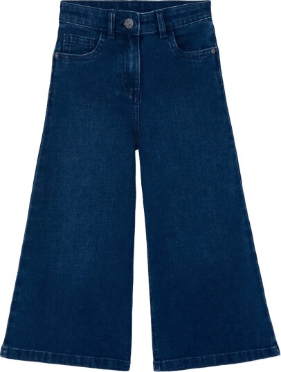 Boboli Denim Stretch Trousers For Girl  Bci   BLUE   128