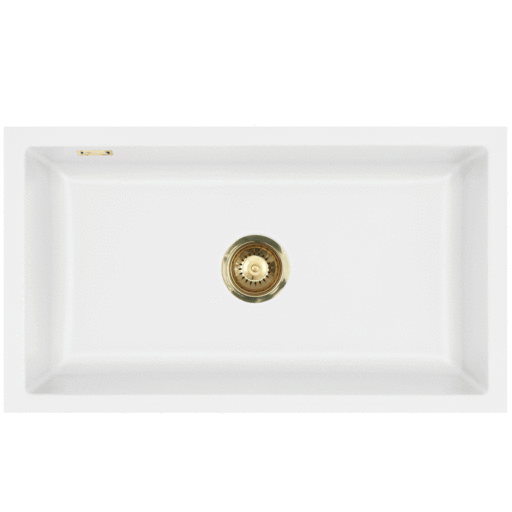 Lavabo Mera 80U kjøkkenvask 77,6x44,1 cm, matt hvit
