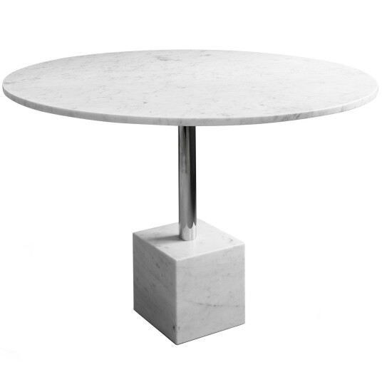 Friends & Founders Knockout Spisebord Ø110 cm Hvit Marmor
