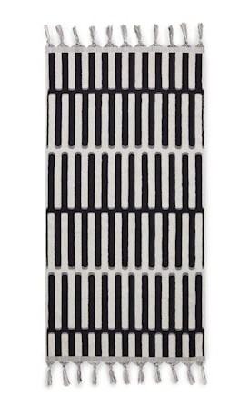 1991 Badehåndkle 70 x 140 cm Bomull Svart/Hvit