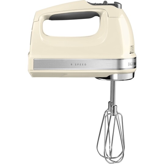 KitchenAid Håndmikser 9 Hastigheter 85W Creme med Deigkrok