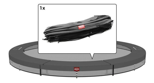 BERG Toys Padding Inground Champion 430 Cm Dia Grå Beskyttelseskant For Nedgravd 430 cm dia Grå