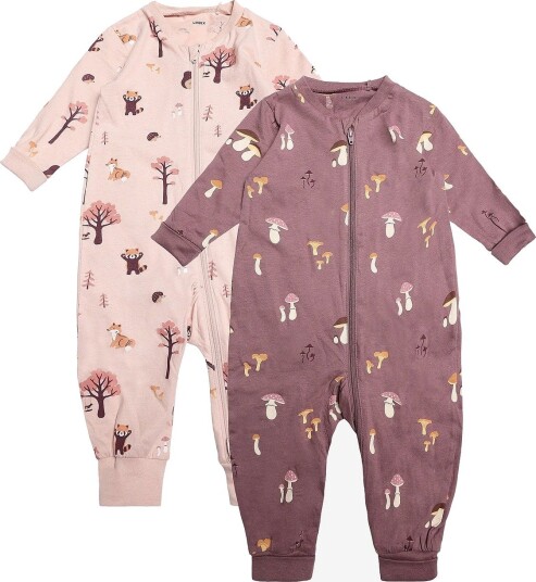 Lindex 2-Pack Pyjamas DUSTY LILAC 74