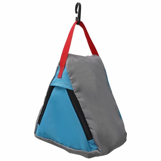 vidaXL Oppbevaringspose Grå Blå Rød 24 x 16 x 24 cm oxford