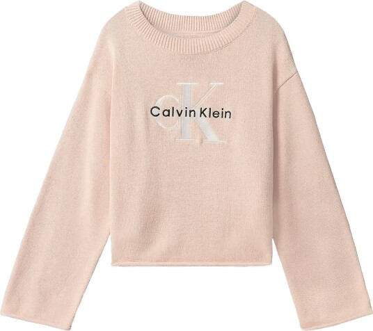 Calvin Klein Monologo Cn Sweater Pink 128