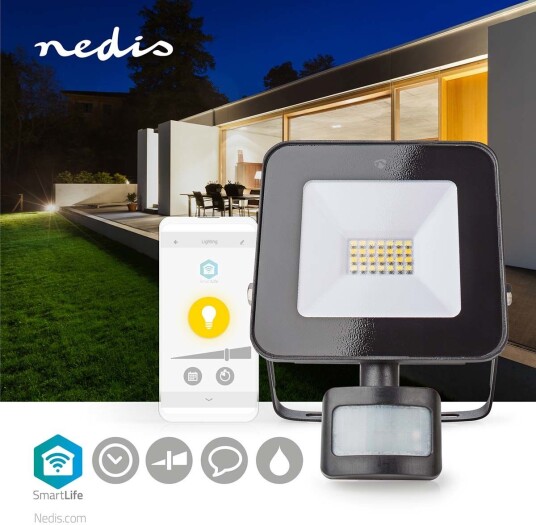 Nedis SmartLife Wi-Fi Smart Floodlight 20W Nedis SmartLife Wi-Fi Smart Floodlight 20W