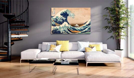 Tavle The Great Wave Off Kanagawa Reproduction 120X80 Artgeist sp. z o. o.