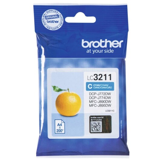 Brother LC3211C blekkpatron - LC3211C Original - Cyan 4 ml