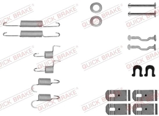 Tilbehørsett håndbremsesko QUICK BRAKE 105 0028