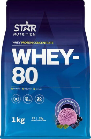 Star Nutrition Whey-80 Blueberry Cheesecake 1kg Star Nutrition Whey-80 Blueberry Cheesecake 1kg