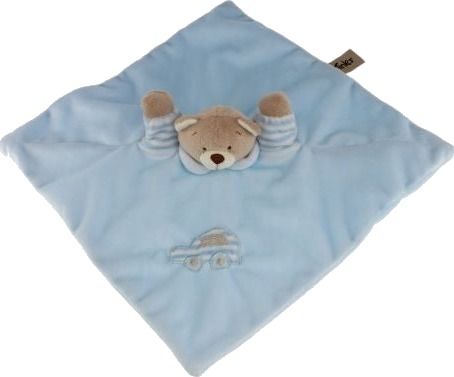 Koseklut 30x30 cm Bamse blå Tinka Baby Koseklut 30x30 cm Bamse blå Tinka Baby