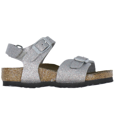 Birkenstock Sandaler Rio AS Kids Glitrende Sølv 26 Sandals Metallic