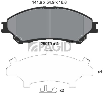 PAGID T2328N Bremseklosser PAGID T2328N Bremseklosser