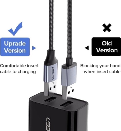 Usb Kabel Ugreen Usb A Til Microusb 2 M Hvit 60153
