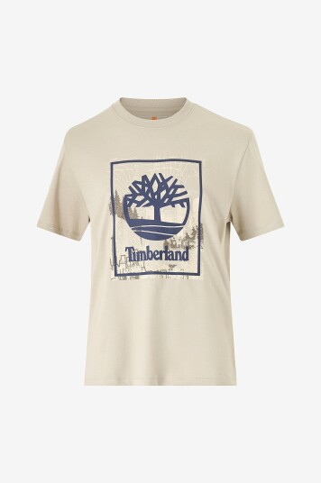 Timberland T skjorte Front Seasonal Stack Lo Natur Brun