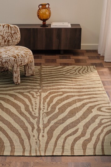Ellos Home Bomullsteppe Zebra Brun
