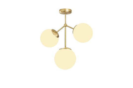Taklampe Damar Gul/Hvit
