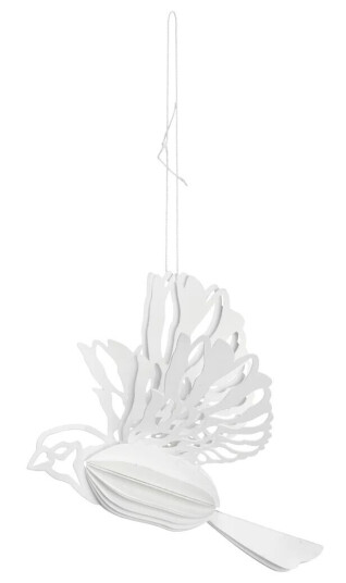 Cooee Design Paper bird hengende dekorasjon Naturlig