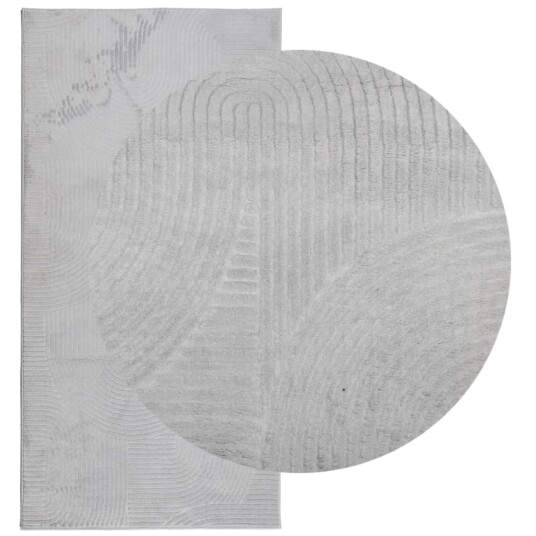 vidaXL Rug IZA kort luv skandinavisk utseende grå 100x200 cm
