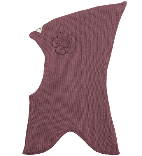 Racing Kids Balaclava Ull/Bomull 2 lags Dusty Heather 9 24 md Balaclava dobbel Lilla Rød 74 92