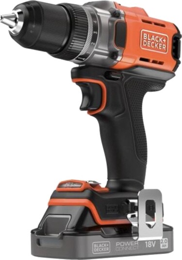 Black+Decker Batteridrill BCD382D1XK 18v 2ah