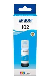 Epson 102 - cyan - original - blækbeholder - Blekkpatron Blå Epson 102 - cyan - original - blækbeholder - Blekkpatron Blå