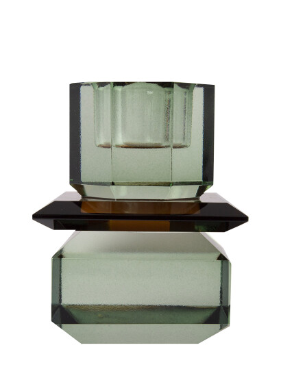 C"est Bon Crystal Candle Holder - Green - ONE SIZE