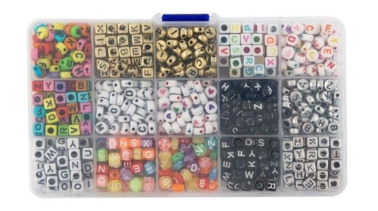 Grafix Letter Beads in Storage Box 15 Designs