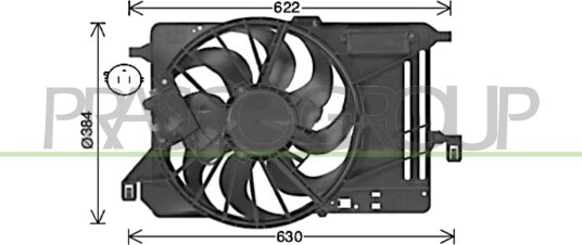 PRASCO FD428F001 Kjølevifte