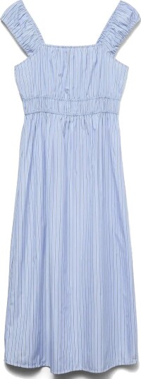Vero Moda Vmleya Sl 7/8 Stripe Dress Wvn Blue M