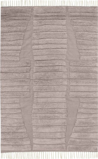 Ryetepper Rani Natural Cotton Shaggy taupe Størrelse: 160 x 230 cm