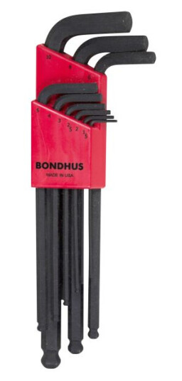 Bondhus 41010999 Vinkelnøkkelsett 1,5-10 mm, Håndverktøy