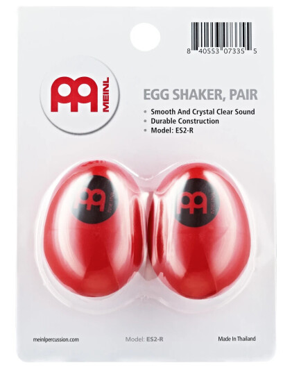 Meinl ES 2 R Plastikk Egg Shaker par Red 2stk. B