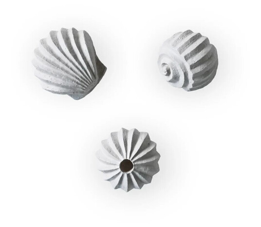 Cooee Design The Genesis Shells skulptur 3-pakning Limestone