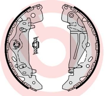 Bremsesko sett BREMBO S 30 521 Bremsesko sett BREMBO S 30 521