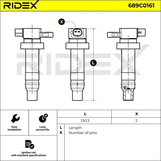Tennspole RIDEX 689C0161