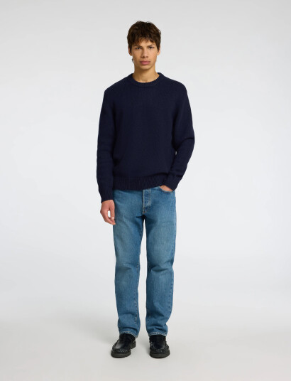 Selected Slhcody Ls Knit Relaxed Crew Neck Noos - Navy - L Selected Slhcody Ls Knit Relaxed Crew Neck Noos - Navy - L