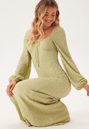 BUBBLEROOM Structure Dress Light green S