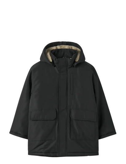 name it Nkmmarlow Parka Jacket Pb Black 128