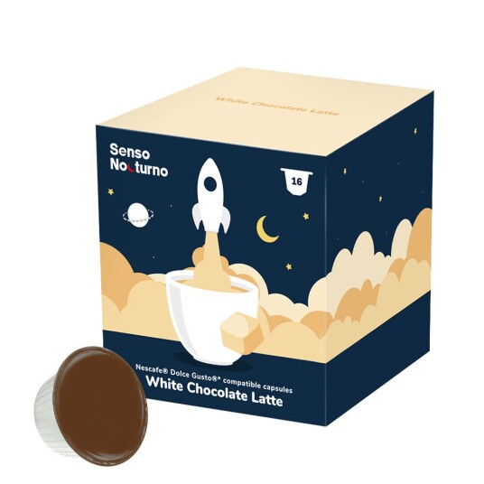 Dolce Gusto Senso Nocturno White Chocolate Latte til Dolce Gusto. 16 kapsler